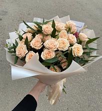 Букет Кремовые розы Латте в Гладковской